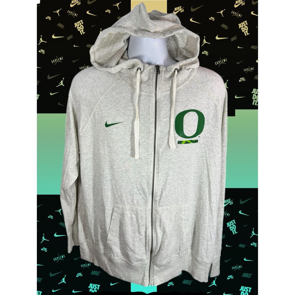 Nike Oregon Ducks University Long Sleeve Hooded Shirt Hooded Mens Size 2XL